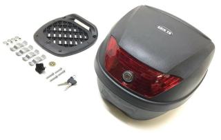 28 Liter Universal Roller Topcase Koffer Helmfach für Piaggio Sfera TPH Zip 50