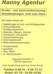 Nanny Agentur Kinder&Seniorenbetreuung