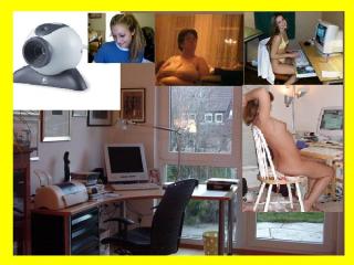 Heimarbeit am PC mit Chat