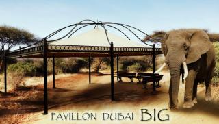Pavillon Rechteckig Partyzelt Metallpavillon Gartenlaube Gazebo DUBAI BIG Pavill