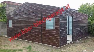 Blechgarage 5x5 m Garage Fertiggarage Carport aus Stahl Stahlhalle verzinkt
