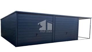  Blechgarage 6x5m Doppelgarage Metallgarage Carport und Garage Transport + Aufba