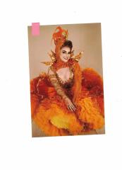 Extravagante Frau n Hochglanz auf Fotopapier