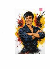 Bruce Lee auf Hochglanz-Fotopapier2