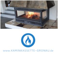 Offenen Kamin umrüsten mit einem maßgefertigten Heizeinsatz (Kaminkassette)-dire