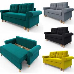 Oslo Sofa ausziehbar mit Schlaffunktion Doppelschlafsofa Wohnzimmersofa