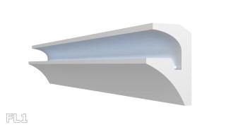 Stuckleiste FL 6M-24M Polystyrol Hartschaum indirekte Beleuchtung Lichtprofile