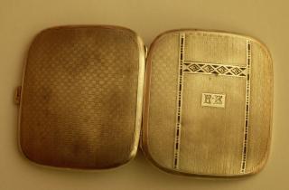 ++  Jugendstil  ++ Zigarettenetui ++ 925er Silber (innen vergoldet) ++