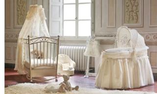 Luxusbabyzimmer LuxAlina mit edler Rosenspitze
