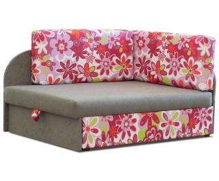 Ecksofa Kindersofa Schlaffunktion Kissen links/ rechts Klappsofa Blumen bis 163