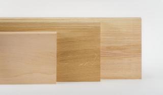 HOLZTREPPENSTUFEN HOLZTREPPE ESCHENHOLZ MASSIVHOLZSTUFE LACKIERT 85x28x4cm