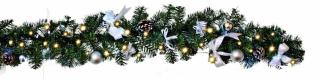 LED-Tannengirlande mit 40 cool light LED, circa 270 x 15 cm,