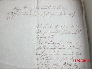 Handgeschriebener, antiker  Brief aus dem Jahre 1825